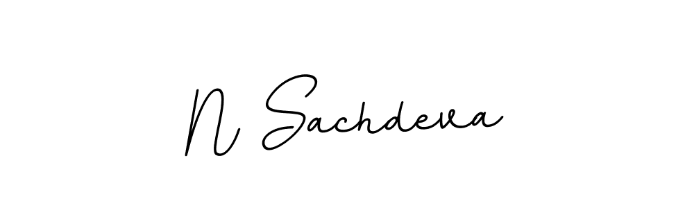 The best way (BallpointsItalic-DORy9) to make a short signature is to pick only two or three words in your name. The name N Sachdeva include a total of six letters. For converting this name. N Sachdeva signature style 11 images and pictures png