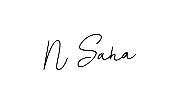 Design your own signature with our free online signature maker. With this signature software, you can create a handwritten (BallpointsItalic-DORy9) signature for name N Saha. N Saha signature style 11 images and pictures png