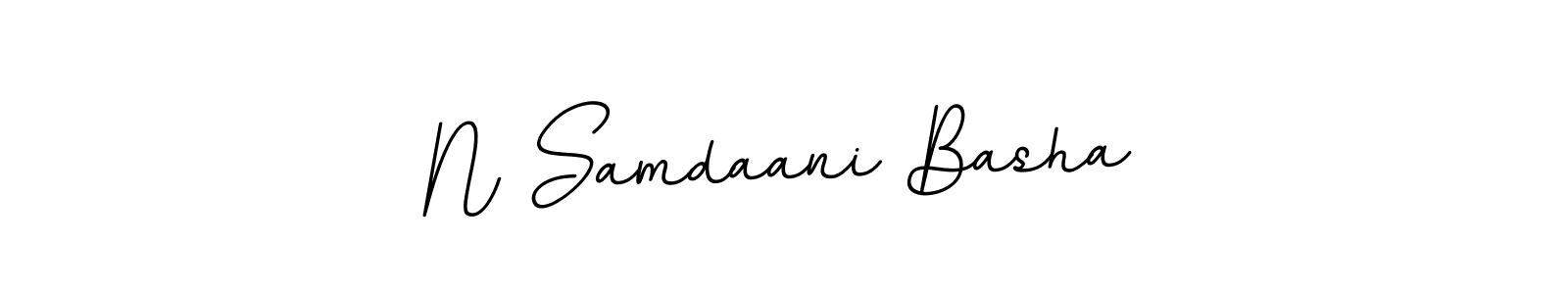 How to make N Samdaani Basha name signature. Use BallpointsItalic-DORy9 style for creating short signs online. This is the latest handwritten sign. N Samdaani Basha signature style 11 images and pictures png