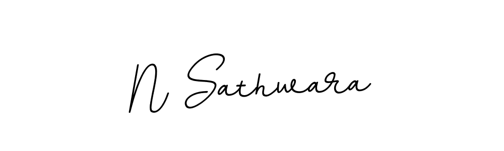 Design your own signature with our free online signature maker. With this signature software, you can create a handwritten (BallpointsItalic-DORy9) signature for name N Sathwara. N Sathwara signature style 11 images and pictures png