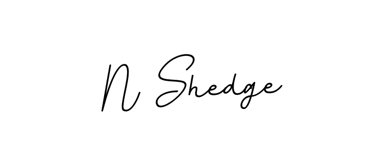 Make a beautiful signature design for name N Shedge. With this signature (BallpointsItalic-DORy9) style, you can create a handwritten signature for free. N Shedge signature style 11 images and pictures png