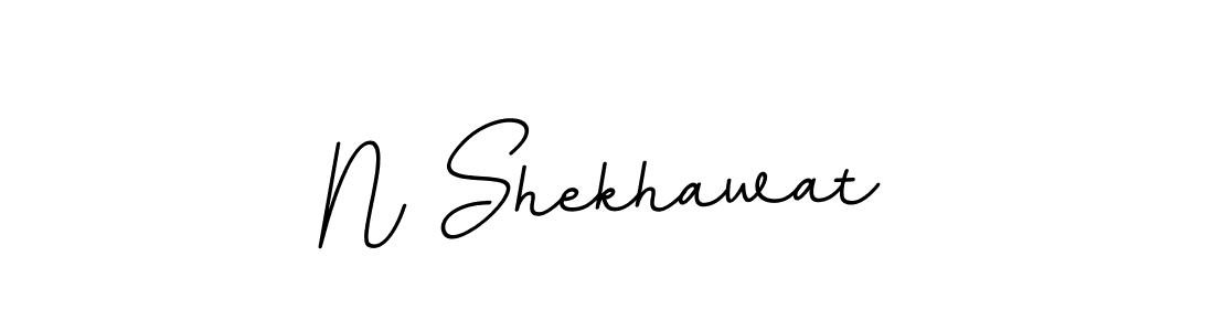 Make a beautiful signature design for name N Shekhawat. With this signature (BallpointsItalic-DORy9) style, you can create a handwritten signature for free. N Shekhawat signature style 11 images and pictures png