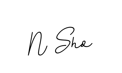 How to make N Sho signature? BallpointsItalic-DORy9 is a professional autograph style. Create handwritten signature for N Sho name. N Sho signature style 11 images and pictures png