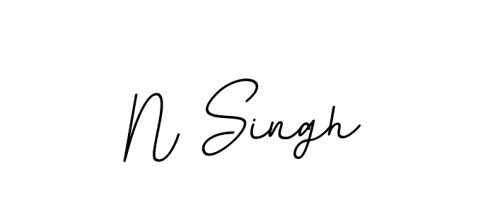 You should practise on your own different ways (BallpointsItalic-DORy9) to write your name (N Singh) in signature. don't let someone else do it for you. N Singh signature style 11 images and pictures png