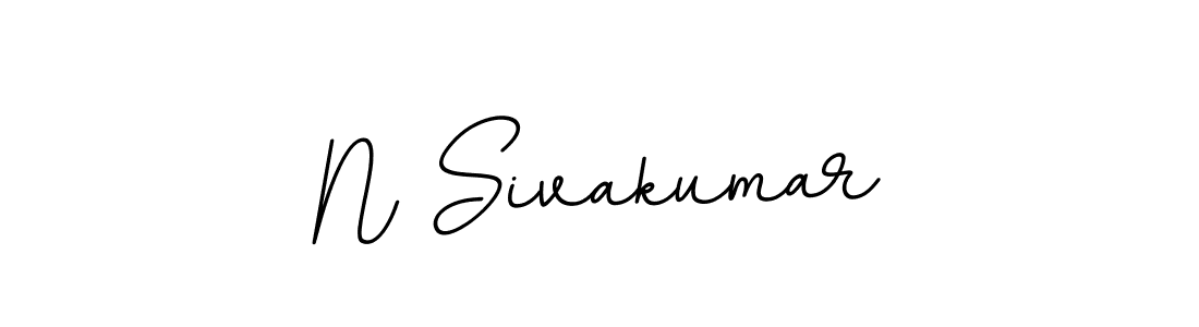 Use a signature maker to create a handwritten signature online. With this signature software, you can design (BallpointsItalic-DORy9) your own signature for name N Sivakumar. N Sivakumar signature style 11 images and pictures png