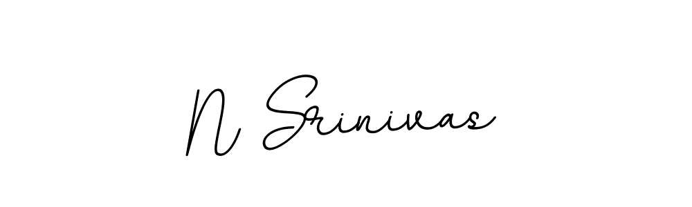 Create a beautiful signature design for name N Srinivas. With this signature (BallpointsItalic-DORy9) fonts, you can make a handwritten signature for free. N Srinivas signature style 11 images and pictures png