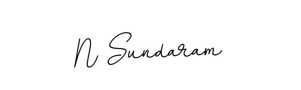 Make a beautiful signature design for name N Sundaram. With this signature (BallpointsItalic-DORy9) style, you can create a handwritten signature for free. N Sundaram signature style 11 images and pictures png