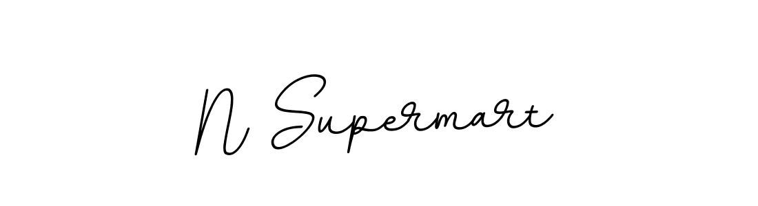 Design your own signature with our free online signature maker. With this signature software, you can create a handwritten (BallpointsItalic-DORy9) signature for name N Supermart. N Supermart signature style 11 images and pictures png