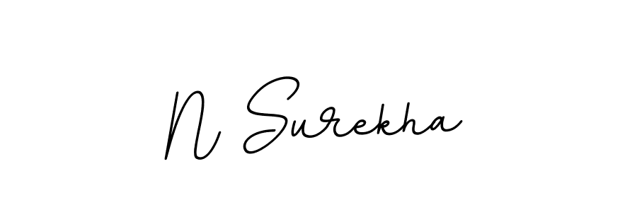 Use a signature maker to create a handwritten signature online. With this signature software, you can design (BallpointsItalic-DORy9) your own signature for name N Surekha. N Surekha signature style 11 images and pictures png