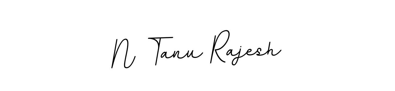 Design your own signature with our free online signature maker. With this signature software, you can create a handwritten (BallpointsItalic-DORy9) signature for name N Tanu Rajesh. N Tanu Rajesh signature style 11 images and pictures png