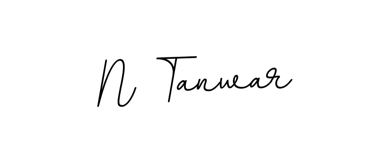 Make a beautiful signature design for name N Tanwar. With this signature (BallpointsItalic-DORy9) style, you can create a handwritten signature for free. N Tanwar signature style 11 images and pictures png