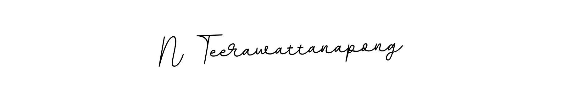 The best way (BallpointsItalic-DORy9) to make a short signature is to pick only two or three words in your name. The name N Teerawattanapong include a total of six letters. For converting this name. N Teerawattanapong signature style 11 images and pictures png