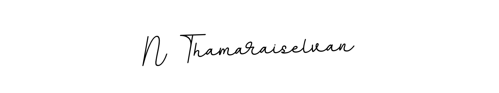 Create a beautiful signature design for name N Thamaraiselvan. With this signature (BallpointsItalic-DORy9) fonts, you can make a handwritten signature for free. N Thamaraiselvan signature style 11 images and pictures png
