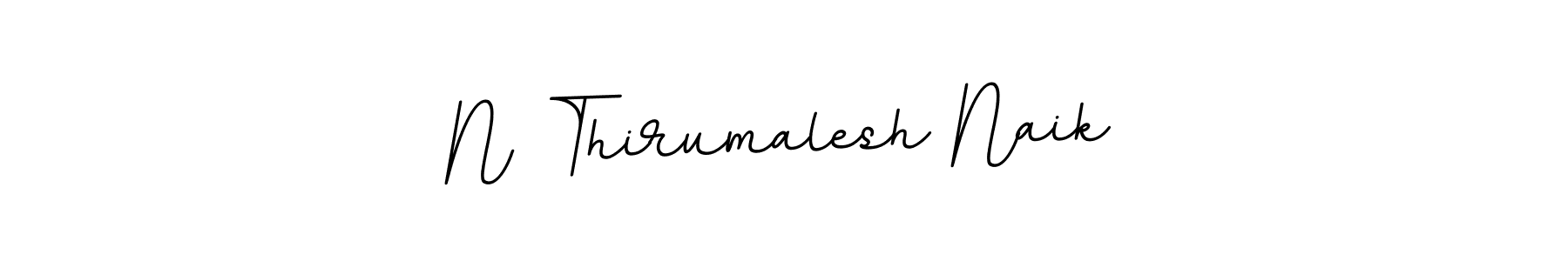 Use a signature maker to create a handwritten signature online. With this signature software, you can design (BallpointsItalic-DORy9) your own signature for name N Thirumalesh Naik. N Thirumalesh Naik signature style 11 images and pictures png