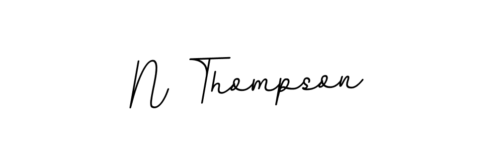 The best way (BallpointsItalic-DORy9) to make a short signature is to pick only two or three words in your name. The name N Thompson include a total of six letters. For converting this name. N Thompson signature style 11 images and pictures png