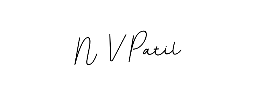 N V Patil stylish signature style. Best Handwritten Sign (BallpointsItalic-DORy9) for my name. Handwritten Signature Collection Ideas for my name N V Patil. N V Patil signature style 11 images and pictures png