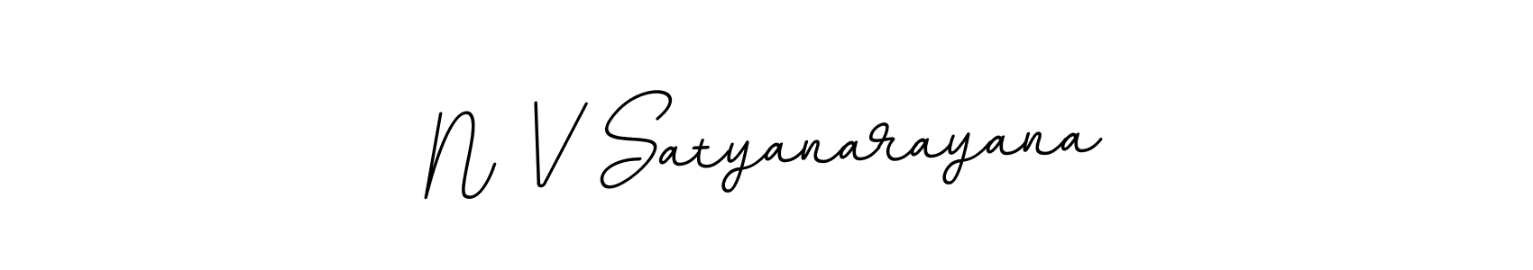 Use a signature maker to create a handwritten signature online. With this signature software, you can design (BallpointsItalic-DORy9) your own signature for name N V Satyanarayana. N V Satyanarayana signature style 11 images and pictures png