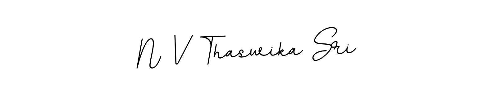 if you are searching for the best signature style for your name N V Thaswika Sri. so please give up your signature search. here we have designed multiple signature styles  using BallpointsItalic-DORy9. N V Thaswika Sri signature style 11 images and pictures png