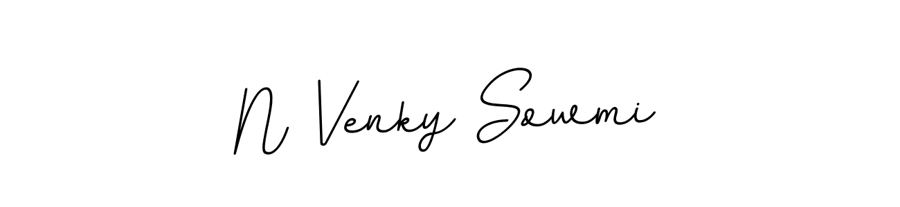 Create a beautiful signature design for name N Venky Sowmi. With this signature (BallpointsItalic-DORy9) fonts, you can make a handwritten signature for free. N Venky Sowmi signature style 11 images and pictures png