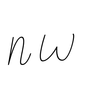 It looks lik you need a new signature style for name N W. Design unique handwritten (BallpointsItalic-DORy9) signature with our free signature maker in just a few clicks. N W signature style 11 images and pictures png