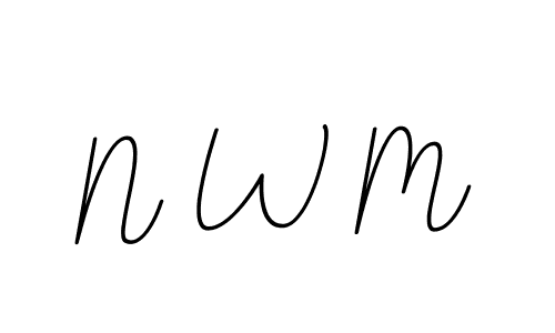 You should practise on your own different ways (BallpointsItalic-DORy9) to write your name (N W M) in signature. don't let someone else do it for you. N W M signature style 11 images and pictures png
