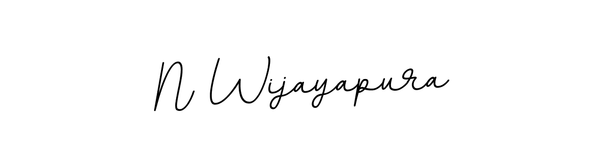 Design your own signature with our free online signature maker. With this signature software, you can create a handwritten (BallpointsItalic-DORy9) signature for name N Wijayapura. N Wijayapura signature style 11 images and pictures png