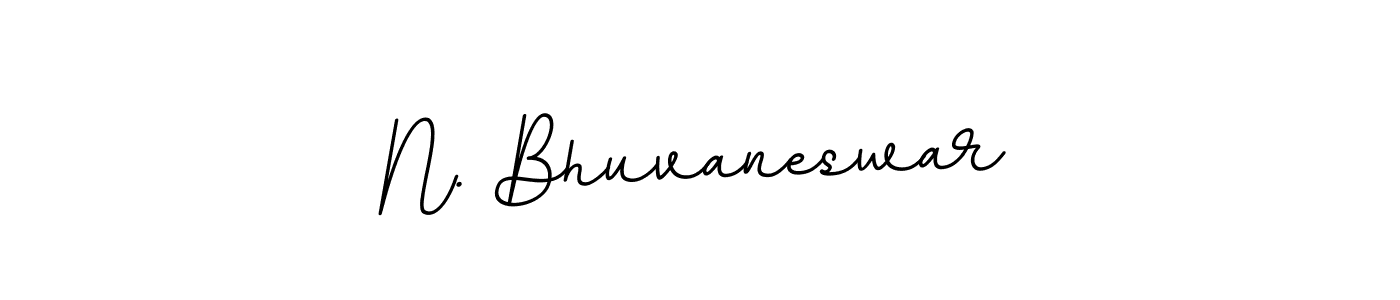 Create a beautiful signature design for name N. Bhuvaneswar. With this signature (BallpointsItalic-DORy9) fonts, you can make a handwritten signature for free. N. Bhuvaneswar signature style 11 images and pictures png