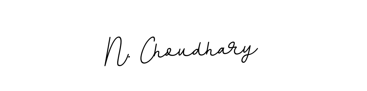 Make a beautiful signature design for name N. Choudhary. With this signature (BallpointsItalic-DORy9) style, you can create a handwritten signature for free. N. Choudhary signature style 11 images and pictures png