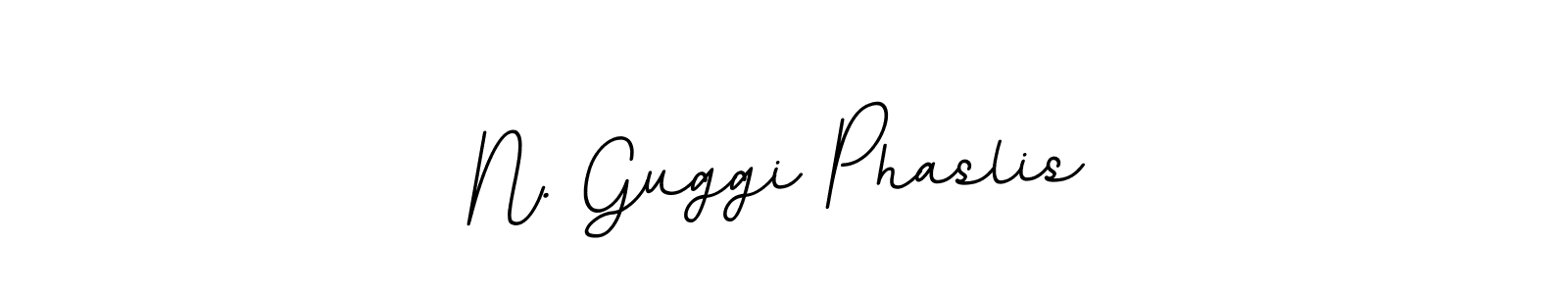 Create a beautiful signature design for name N. Guggi Phaslis. With this signature (BallpointsItalic-DORy9) fonts, you can make a handwritten signature for free. N. Guggi Phaslis signature style 11 images and pictures png