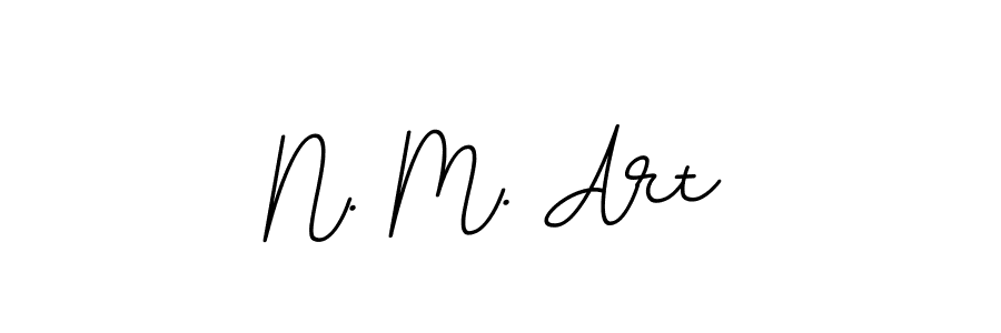 Create a beautiful signature design for name N. M. Art. With this signature (BallpointsItalic-DORy9) fonts, you can make a handwritten signature for free. N. M. Art signature style 11 images and pictures png