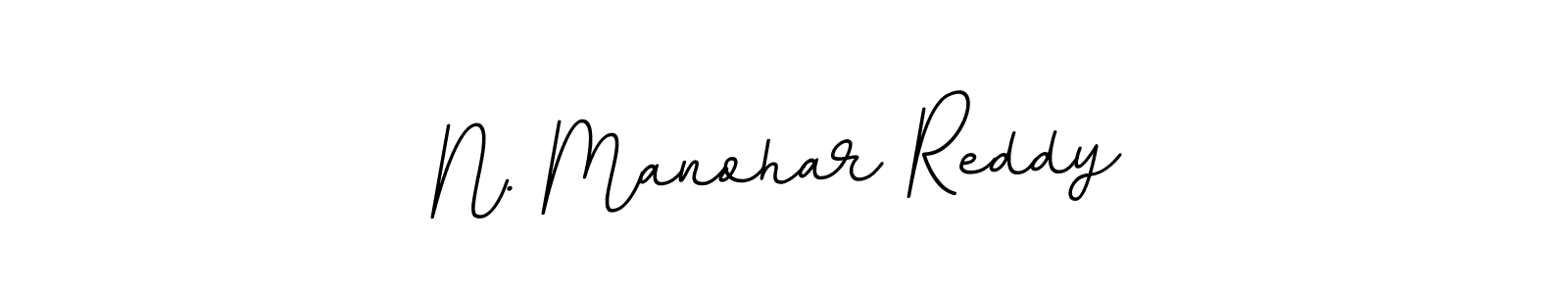 The best way (BallpointsItalic-DORy9) to make a short signature is to pick only two or three words in your name. The name N. Manohar Reddy include a total of six letters. For converting this name. N. Manohar Reddy signature style 11 images and pictures png