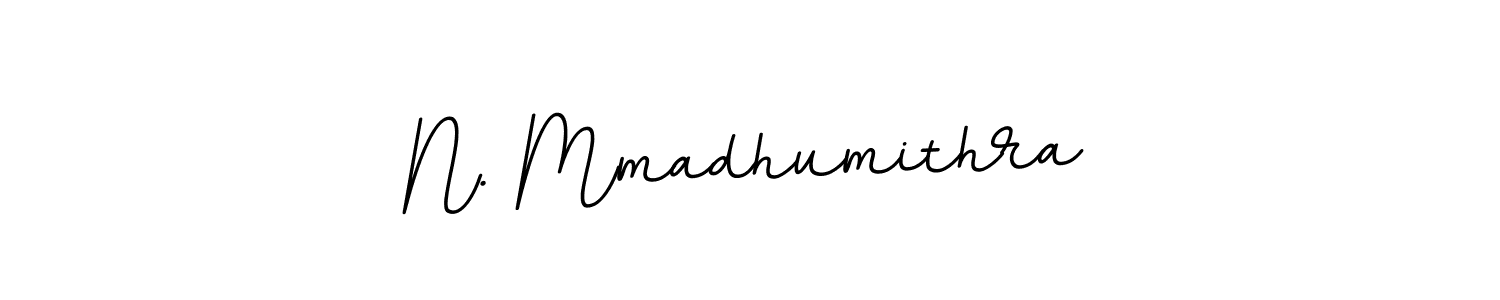 Use a signature maker to create a handwritten signature online. With this signature software, you can design (BallpointsItalic-DORy9) your own signature for name N. Mmadhumithra. N. Mmadhumithra signature style 11 images and pictures png