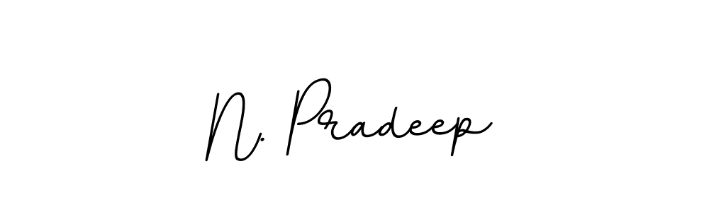 You should practise on your own different ways (BallpointsItalic-DORy9) to write your name (N. Pradeep) in signature. don't let someone else do it for you. N. Pradeep signature style 11 images and pictures png
