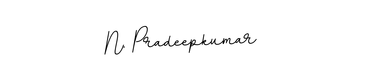 Make a beautiful signature design for name N. Pradeepkumar. With this signature (BallpointsItalic-DORy9) style, you can create a handwritten signature for free. N. Pradeepkumar signature style 11 images and pictures png