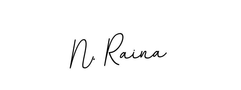 N. Raina stylish signature style. Best Handwritten Sign (BallpointsItalic-DORy9) for my name. Handwritten Signature Collection Ideas for my name N. Raina. N. Raina signature style 11 images and pictures png