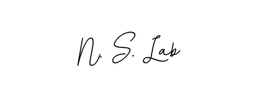 Make a beautiful signature design for name N. S. Lab. With this signature (BallpointsItalic-DORy9) style, you can create a handwritten signature for free. N. S. Lab signature style 11 images and pictures png