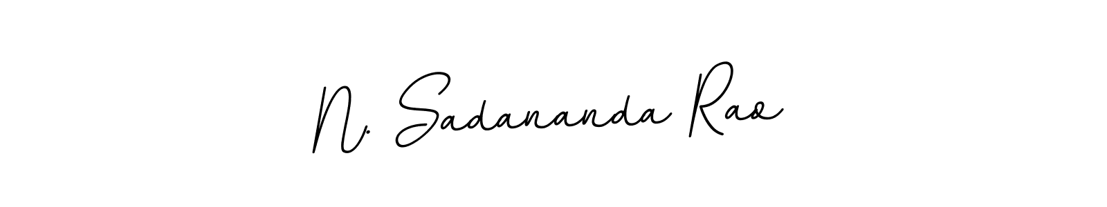 You should practise on your own different ways (BallpointsItalic-DORy9) to write your name (N. Sadananda Rao) in signature. don't let someone else do it for you. N. Sadananda Rao signature style 11 images and pictures png