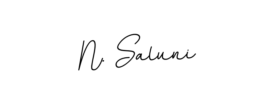 Create a beautiful signature design for name N. Saluni. With this signature (BallpointsItalic-DORy9) fonts, you can make a handwritten signature for free. N. Saluni signature style 11 images and pictures png