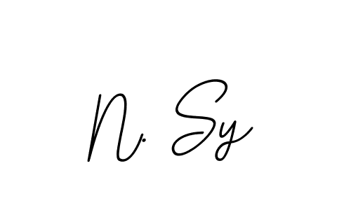 Make a beautiful signature design for name N. Sy. Use this online signature maker to create a handwritten signature for free. N. Sy signature style 11 images and pictures png