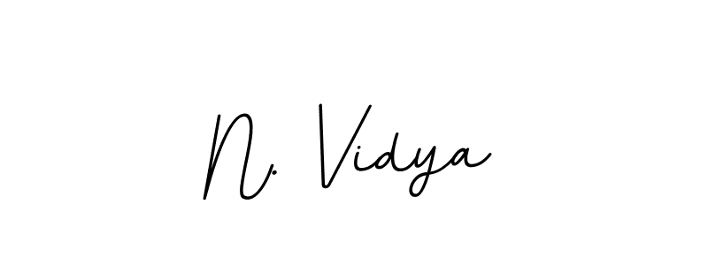 You should practise on your own different ways (BallpointsItalic-DORy9) to write your name (N. Vidya) in signature. don't let someone else do it for you. N. Vidya signature style 11 images and pictures png