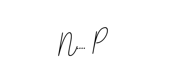 How to make N.... P name signature. Use BallpointsItalic-DORy9 style for creating short signs online. This is the latest handwritten sign. N.... P signature style 11 images and pictures png