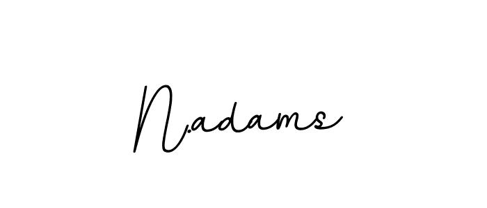 Design your own signature with our free online signature maker. With this signature software, you can create a handwritten (BallpointsItalic-DORy9) signature for name N.adams. N.adams signature style 11 images and pictures png