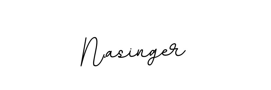 You should practise on your own different ways (BallpointsItalic-DORy9) to write your name (N.asinger) in signature. don't let someone else do it for you. N.asinger signature style 11 images and pictures png