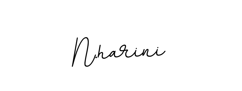 How to make N.harini name signature. Use BallpointsItalic-DORy9 style for creating short signs online. This is the latest handwritten sign. N.harini signature style 11 images and pictures png