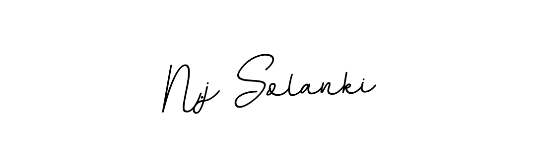 How to make N.j Solanki name signature. Use BallpointsItalic-DORy9 style for creating short signs online. This is the latest handwritten sign. N.j Solanki signature style 11 images and pictures png