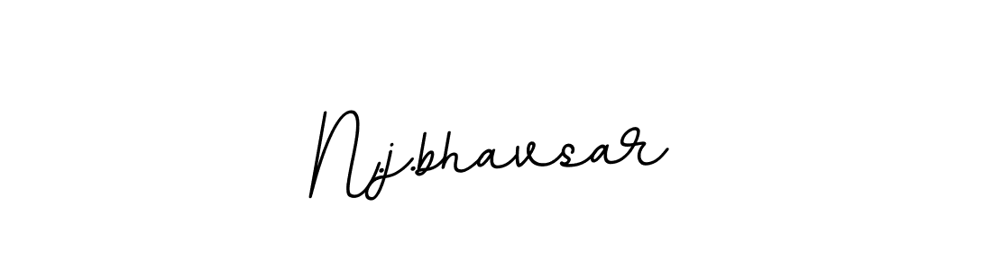 You should practise on your own different ways (BallpointsItalic-DORy9) to write your name (N.j.bhavsar) in signature. don't let someone else do it for you. N.j.bhavsar signature style 11 images and pictures png