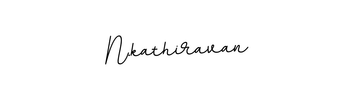 Use a signature maker to create a handwritten signature online. With this signature software, you can design (BallpointsItalic-DORy9) your own signature for name N.kathiravan. N.kathiravan signature style 11 images and pictures png