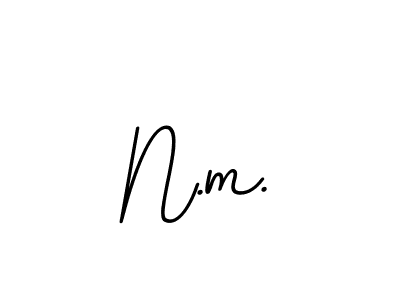 This is the best signature style for the N.m. name. Also you like these signature font (BallpointsItalic-DORy9). Mix name signature. N.m. signature style 11 images and pictures png