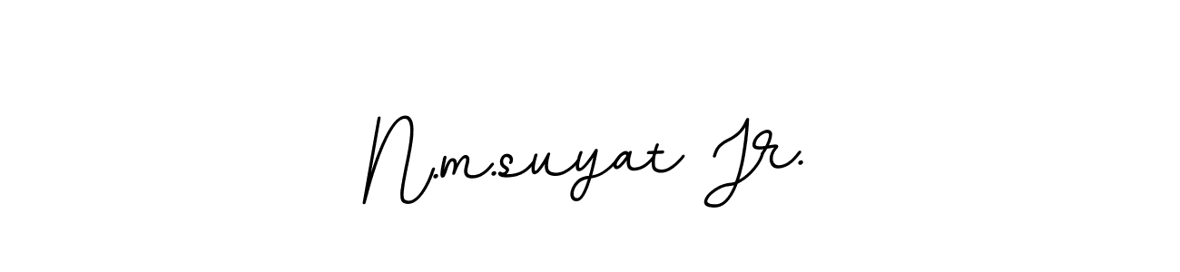 if you are searching for the best signature style for your name N.m.suyat Jr.. so please give up your signature search. here we have designed multiple signature styles  using BallpointsItalic-DORy9. N.m.suyat Jr. signature style 11 images and pictures png