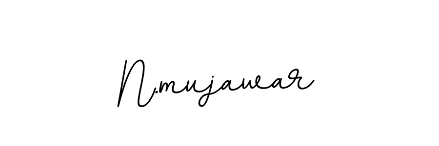 Create a beautiful signature design for name N.mujawar. With this signature (BallpointsItalic-DORy9) fonts, you can make a handwritten signature for free. N.mujawar signature style 11 images and pictures png